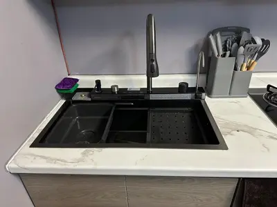 Una cocina o zona de cocina en Depa nuevo y equipado en Saltillo 2 recámaras