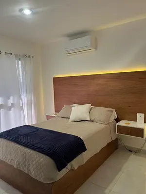 Cama o camas de una habitación en New ground floor apartment, very comfortable and excellent location