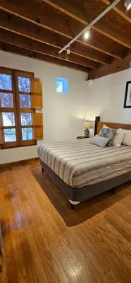 Cama o camas de una habitación en Quinta familiar en la santo niño