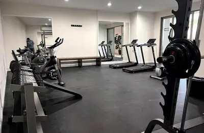 Gimnasio o instalaciones de fitness de Departamento frente al mar en Playa Brujas