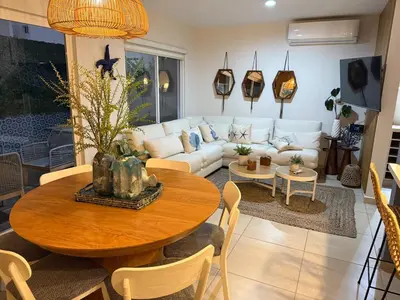 Zona de estar de Casa amueblada a 5 minutos de la playa
