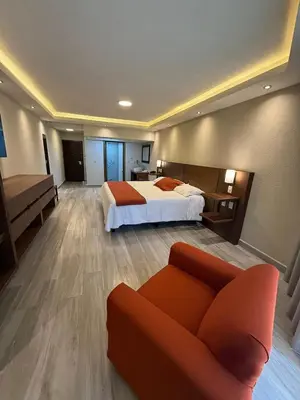 Cama o camas de una habitación en Hotel Imperial Saltillo