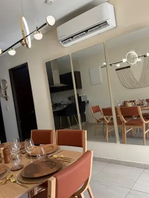 Zona de estar de Modern apartment overlooking the ocean in front of the esplanade