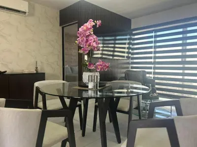Zona de estar de Depa Palmeras Adora Mazatlán
