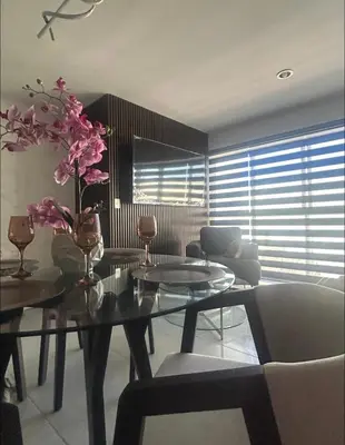 Zona de estar de Depa Palmeras Adora Mazatlán