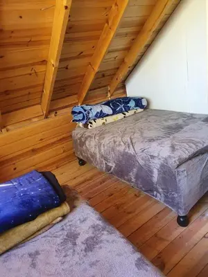 Cama o camas de una habitación en Cabañas El Ensueño