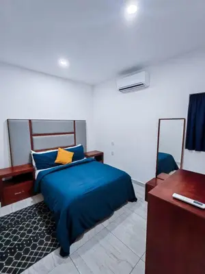 Cama o camas de una habitación en Cozy apartment in the beautiful Mazatlán