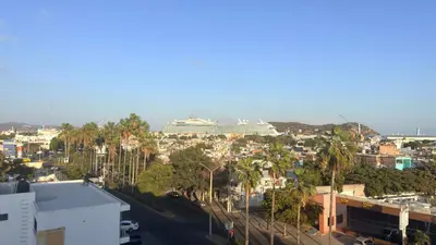 Vista general de Mazatlán o vista desde el apartamento