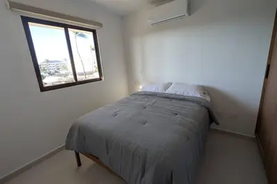 Cama o camas de una habitación en Oceanna 333 Hermoso departamento en cerritos