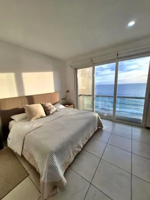 Cama o camas de una habitación en Horizon Azul Pacifico Lujo frente Playa y Malecón