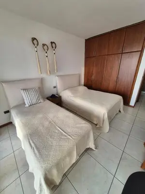Cama o camas de una habitación en Horizon Azul Pacifico Lujo frente Playa y Malecón