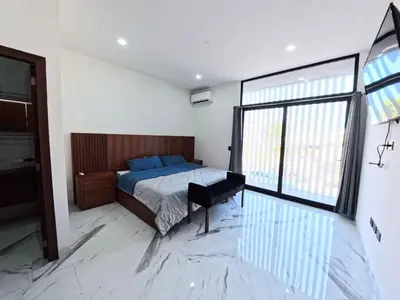 Cama o camas de una habitación en Departamento Vila Nova
