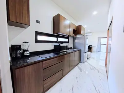 Una cocina o zona de cocina en Departamento Vila Nova