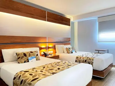 Cama o camas de una habitación en Sleep Inn Hermosillo