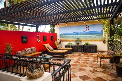 Zona de estar de Hotel Casa Mangos Loreto
