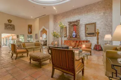 Zona de estar de Casa Mayor Saltillo, Hotel Hacienda