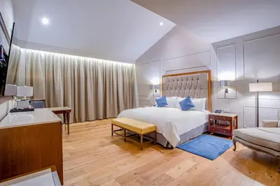 Cama o camas de una habitación en Casa Mayor Saltillo, Hotel Hacienda