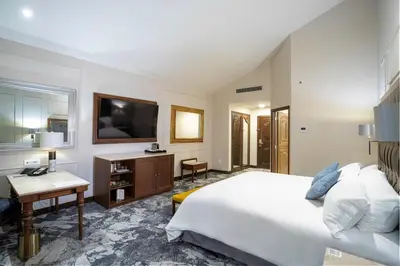Cama o camas de una habitación en Casa Mayor Saltillo, Hotel Hacienda