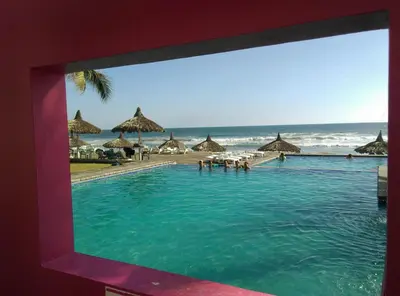 Piscina en o cerca de Departamento de Lujo en Mazatlan