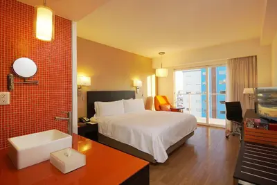 Cama o camas de una habitación en Fiesta Inn Express Ciudad Obregón