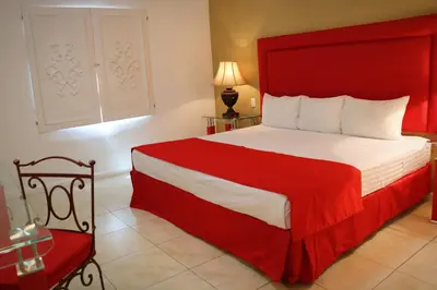 Cama o camas de una habitación en Zar Los Mochis