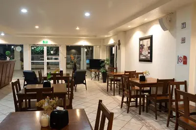 Zona de estar de Hotel Quinta San Carlos Inn