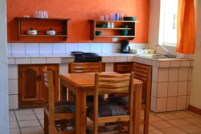 Una cocina o zona de cocina en Villa Santa Cruz Creel