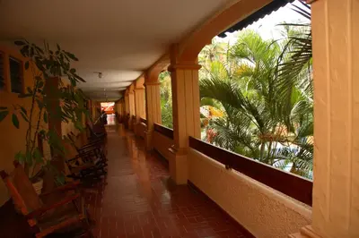 Jardín al aire libre en Hotel Margaritas