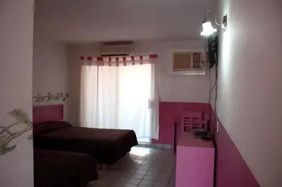 Cama o camas de una habitación en Hotel y R.V. Park El Moro