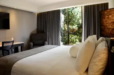 Cama o camas de una habitación en Hotel Gobernador