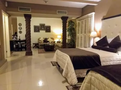 Cama o camas de una habitación en Confortable y acogedor Departamento por UACH II