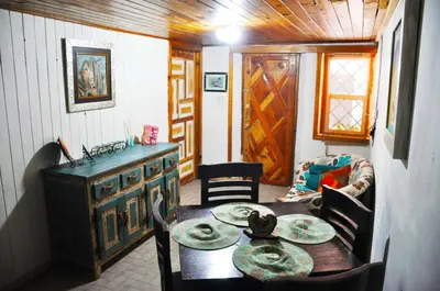 Zona de estar de Lindo Departamentito en Creel