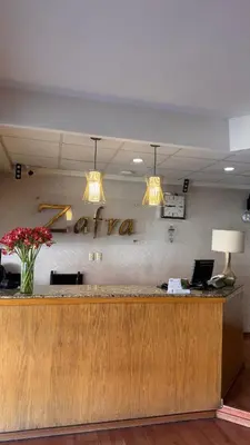 El vestíbulo o zona de recepción de Hotel Zafra