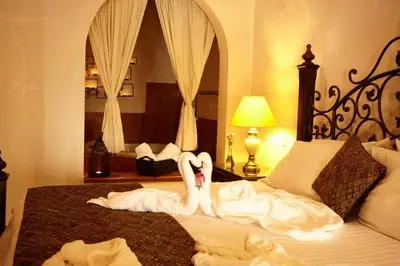 Cama o camas de una habitación en Hotel Quinta Mision