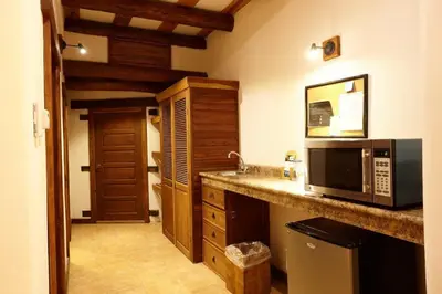 Una cocina o zona de cocina en Hotel Quinta Mision