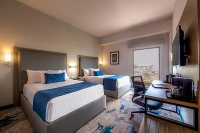 Cama o camas de una habitación en Comfort Inn Hermosillo Aeropuerto