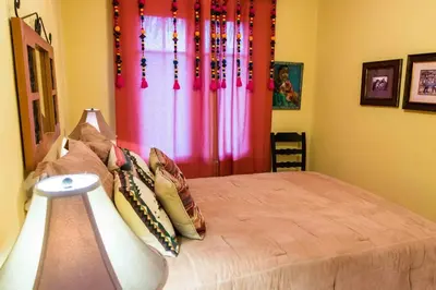 Cama o camas de una habitación en Casa Encantada
