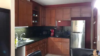 Una cocina o zona de cocina en Estudio Frente Al Mar Posada