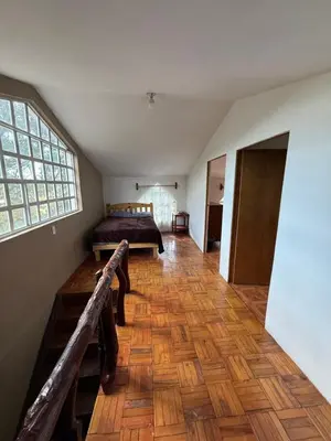 Cama o camas de una habitación en Cabañas el Pino 0