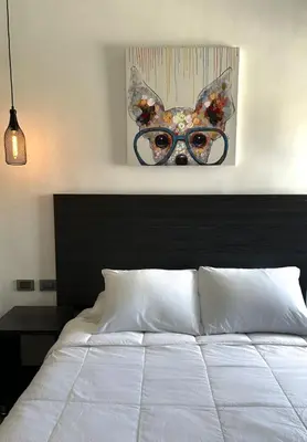 Cama o camas de una habitación en Quinta del sol