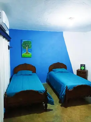 Cama o camas de una habitación en Casa Las Margaritas