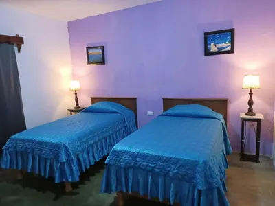 Cama o camas de una habitación en Casa Las Margaritas