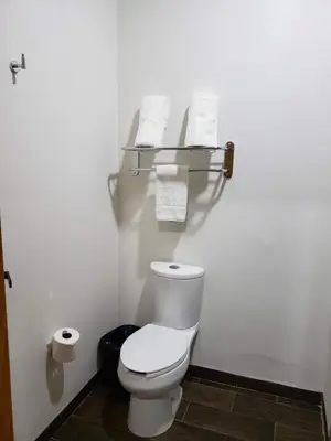 Un baño de HOTEL PLAZA MATAMOROS