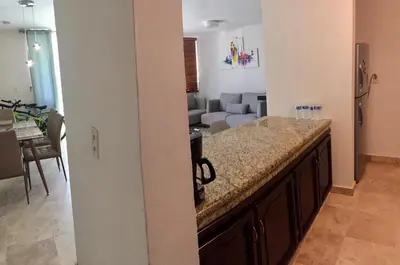 Plano de Departamento comodo, a media cuadra de la playa.