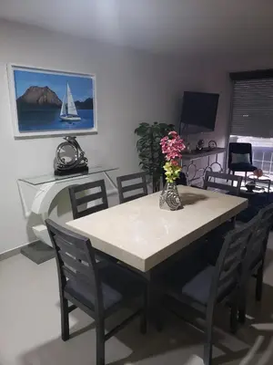 Una cocina o zona de cocina en Departamento en malecon Portico Beach
