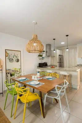 Una cocina o zona de cocina en Departamento NUEVO equipado completo!!