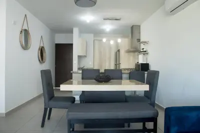 Zona de estar de Departamento familiar en Mazatlán