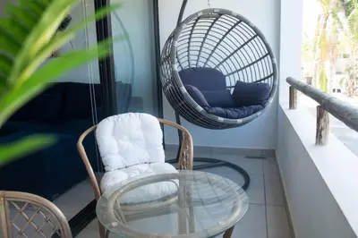 Zona de estar de Departamento familiar en Mazatlán