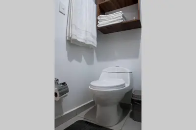 Un baño de Departamento familiar en Mazatlán