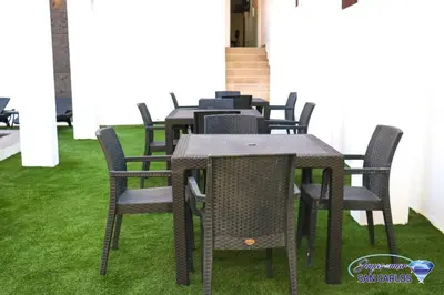 Jardín al aire libre en Departamento Topacio 2 Joyas del mar San Carlos